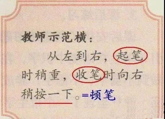 孩子学习硬笔书法有必要“顿笔”吗